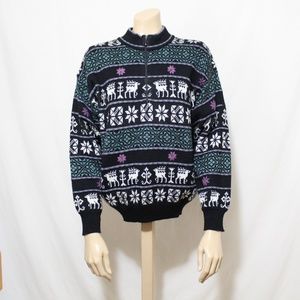 Demetre Nordic Ski Sweater Fair Isle Pullover Snow
